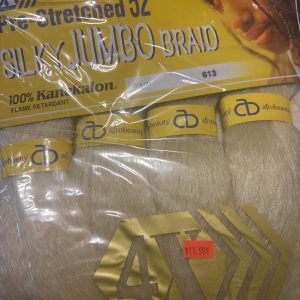 4X Silky Jumbo Braid – #613 (Pre-Stretched 52")